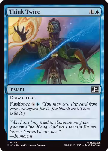 Think Twice (787), Commander: Marvel Super Heroes — Magic card price