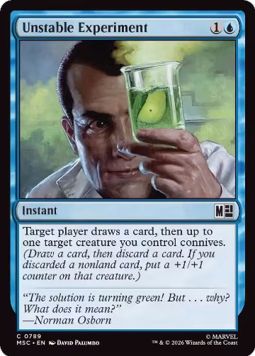 Unstable Experiment (789), Commander: Marvel Super Heroes — Magic card price