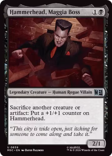 Hammerhead, Maggia Boss (659), Commander: Marvel Super Heroes — Magic card price