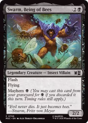 Swarm, Being of Bees (799), Commander: Marvel Super Heroes — Magic card price