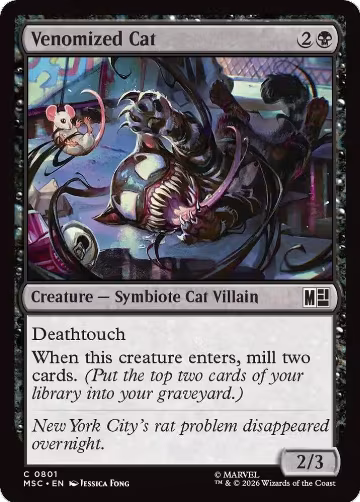 Venomized Cat (801), Commander: Marvel Super Heroes — Magic card price