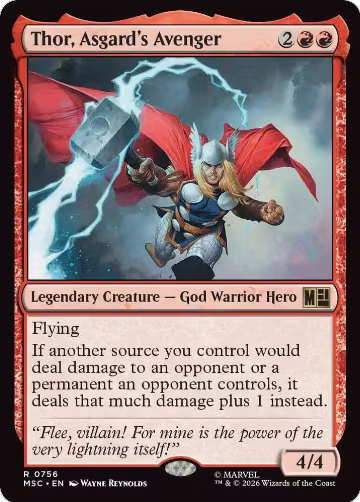 Thor, Asgard's Avenger (756), Commander: Marvel Super Heroes — Magic card price