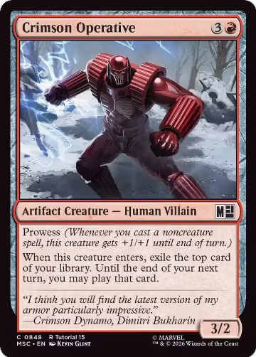 Crimson Operative (848), Commander: Marvel Super Heroes — Magic card price