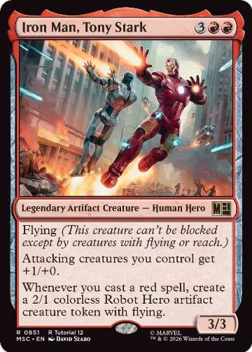 Iron Man, Tony Stark (0851) (851), Commander: Marvel Super Heroes — Magic card price
