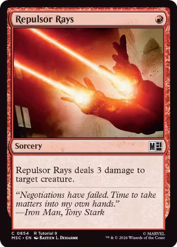 Repulsor Rays (0854) (854), Commander: Marvel Super Heroes — Magic card price