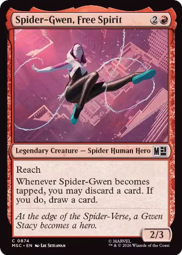 Spider-Gwen, Free Spirit (874), Commander: Marvel Super Heroes — Magic card price