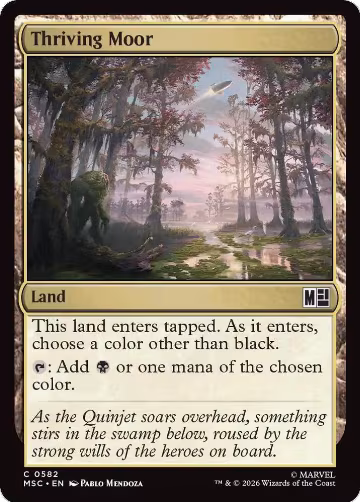 Thriving Moor (582), Commander: Marvel Super Heroes — Magic card price
