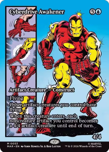 Cyberdrive Awakener (Borderless) (53), Marvel Universe Eternal-Legal — Magic card price