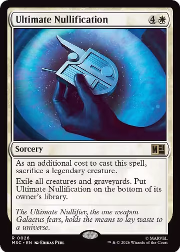 Ultimate Nullification (26), Commander: Marvel Super Heroes — Magic card price