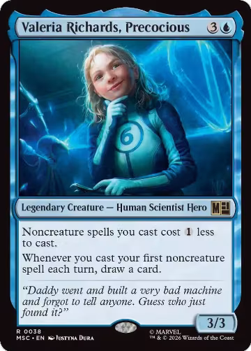 Valeria Richards, Precocious (38), Commander: Marvel Super Heroes — Magic card price
