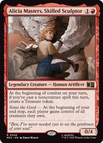 Alicia Masters, Skilled Sculptor (48), Commander: Marvel Super Heroes — Magic card price