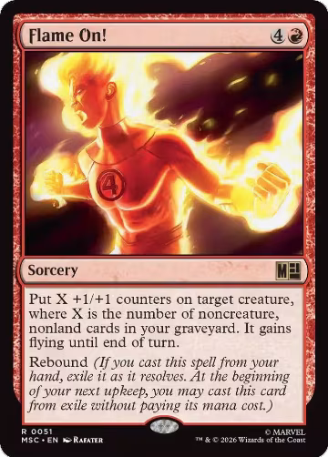 Flame On! (Surge Foil) (51), Commander: Marvel Super Heroes — Magic card price