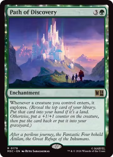 Path of Discovery (Surge Foil) (179), Commander: Marvel Super Heroes — Magic card price
