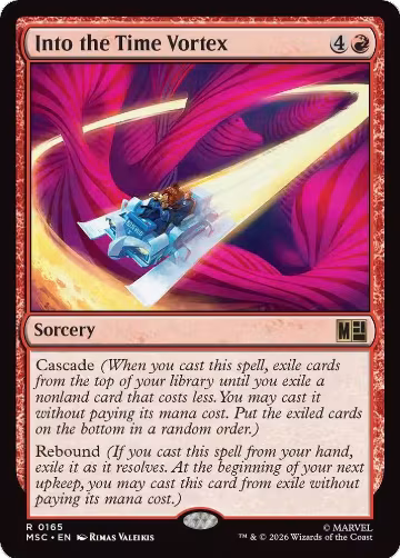 Into the Time Vortex (165), Commander: Marvel Super Heroes — Magic card price