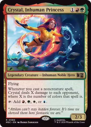 Crystal, Inhuman Princess (80), Commander: Marvel Super Heroes — Magic card price