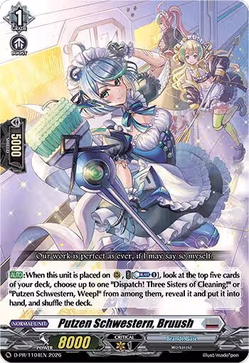 Putzen Schwestern, Bruush (D-PR/1104EN), D Promo Cards — Vanguard card price