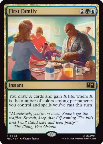 First Family (Surge Foil) (83), Commander: Marvel Super Heroes — Magic card price