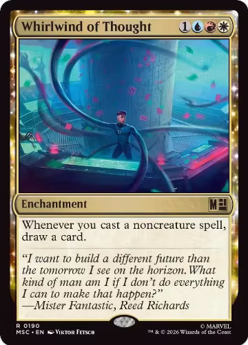 Whirlwind of Thought (Surge Foil) (190), Commander: Marvel Super Heroes — Magic card price