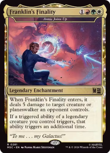 Franklin's Finality - Annie Joins Up (281), Commander: Marvel Super Heroes — Magic card price