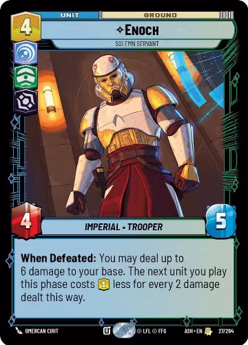 Enoch - Solemn Servant (27/264), Ashes of the Empire — Star Wars card price