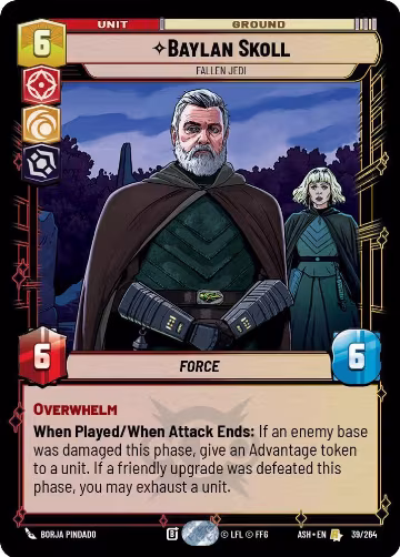 Baylan Skoll - Fallen Jedi (39/264), Ashes of the Empire — Star Wars card price