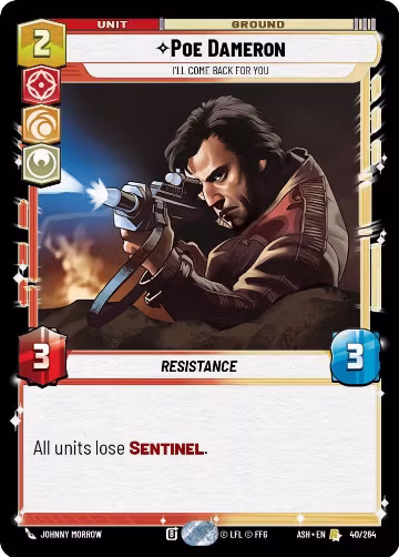 Poe Dameron - I'll Come Back For You (40/264), Ashes of the Empire — Star Wars card price