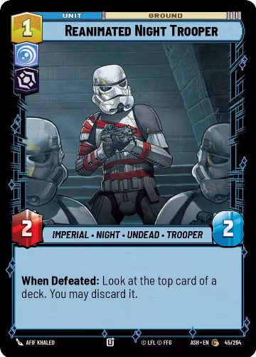 Reanimated Night Trooper (45/264), Ashes of the Empire — Star Wars card price