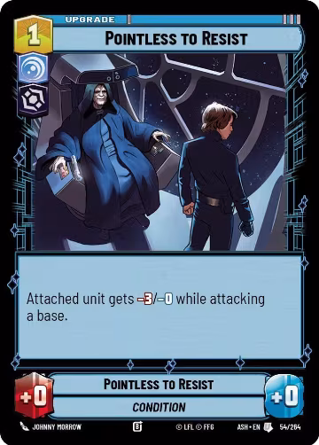 Pointless to Resist (54/264), Ashes of the Empire — Star Wars card price
