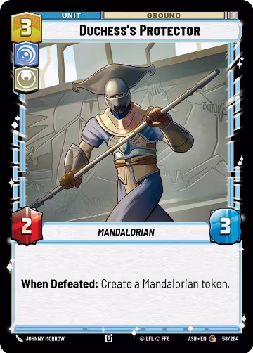 Duchess's Protector (58/264), Ashes of the Empire — Star Wars card price