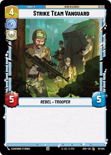 Strike Team Vanguard (61/264), Ashes of the Empire — Star Wars card price