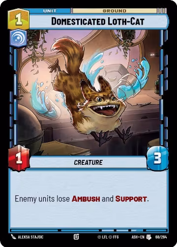 Domesticated Loth-Cat (68/264), Ashes of the Empire — Star Wars card price