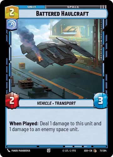 Battered Haulcraft (71/264), Ashes of the Empire — Star Wars card price