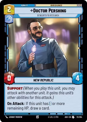 Doctor Pershing - Dedicated to Research (72/264), Ashes of the Empire — Star Wars card price