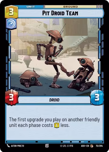 Pit Droid Team (75/264), Ashes of the Empire — Star Wars card price