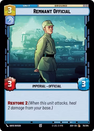 Remnant Official (76/264), Ashes of the Empire — Star Wars card price