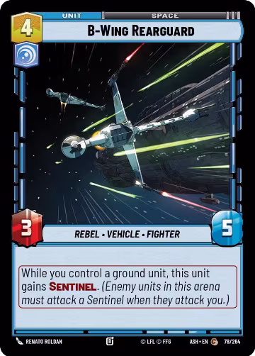 B-Wing Rearguard (78/264), Ashes of the Empire — Star Wars card price
