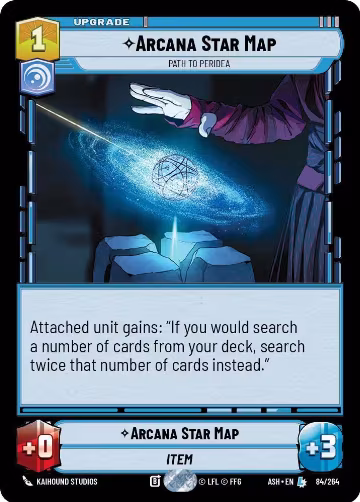 Arcana Star Map - Path to Peridea (84/264), Ashes of the Empire — Star Wars card price