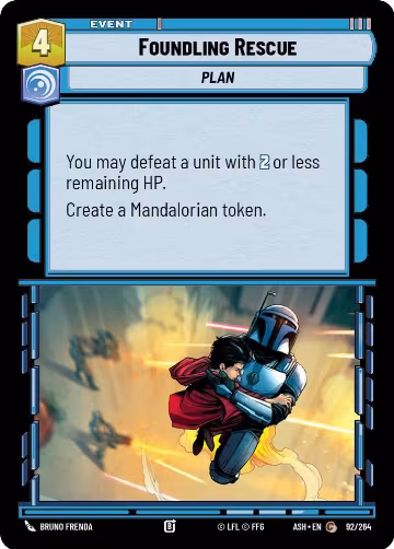 Foundling Rescue (92/264), Ashes of the Empire — Star Wars card price