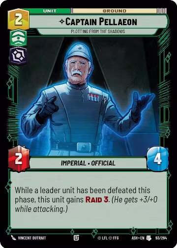 Captain Pellaeon - Plotting from the Shadows (93/264), Ashes of the Empire — Star Wars card price