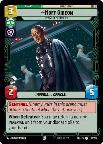 Moff Gideon - Remnant Commander (97/264), Ashes of the Empire — Star Wars card price