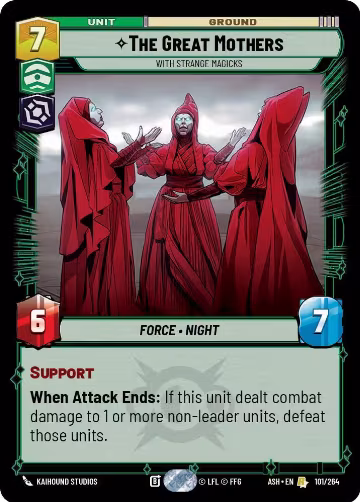 The Great Mothers - With Strange Magicks (101/264), Ashes of the Empire — Star Wars card price