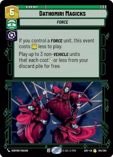 Dathomiri Magicks (104/264), Ashes of the Empire — Star Wars card price
