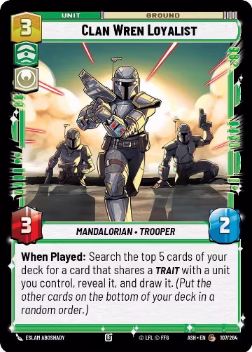 Clan Wren Loyalist (107/264), Ashes of the Empire — Star Wars card price