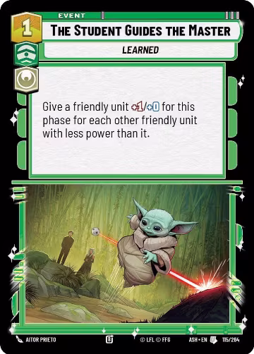The Student Guides the Master (115/264), Ashes of the Empire — Star Wars card price
