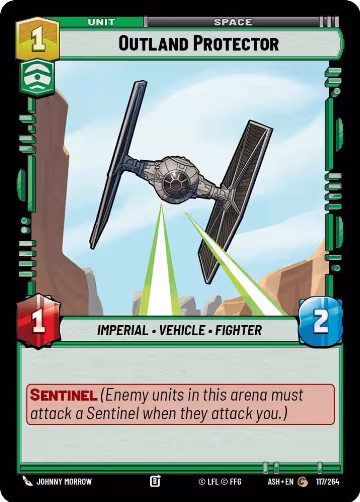 Outland Protector (117/264), Ashes of the Empire — Star Wars card price