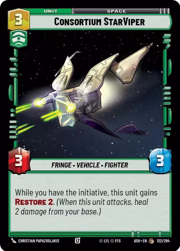 Consortium StarViper (122/264), Ashes of the Empire — Star Wars card price