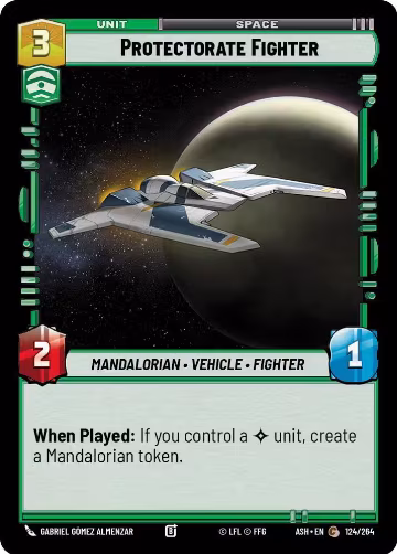 Protectorate Fighter (124/264), Ashes of the Empire — Star Wars card price