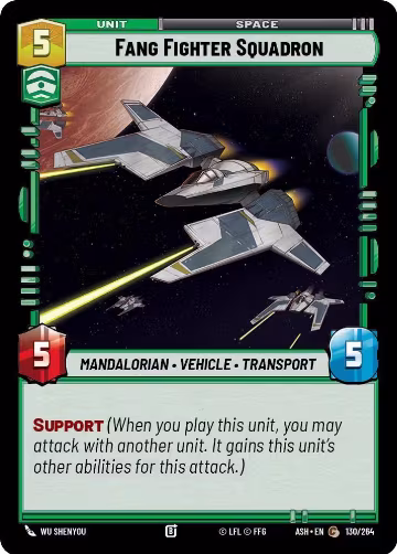 Fang Fighter Squadron (130/264), Ashes of the Empire — Star Wars card price