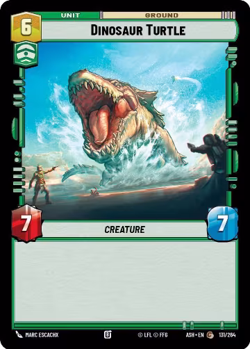 Dinosaur Turtle (131/264), Ashes of the Empire — Star Wars card price