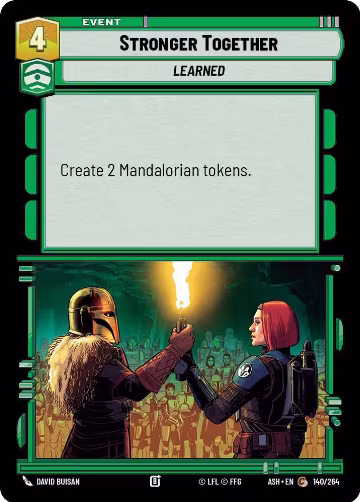 Stronger Together (140/264), Ashes of the Empire — Star Wars card price